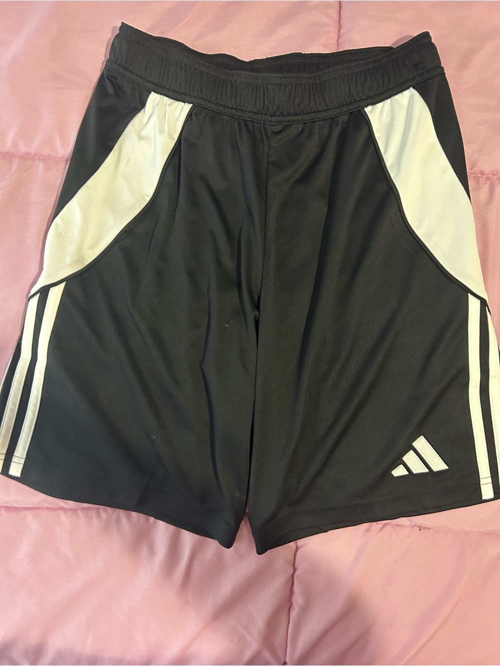 adidas Men’s Black Athletic Shorts with White Panels NWOT